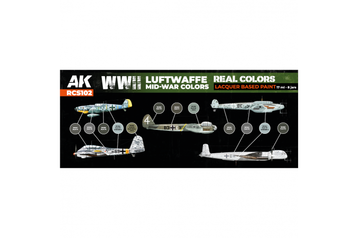 WWII Luftwaffe Mid-War Colors SET - RCS102