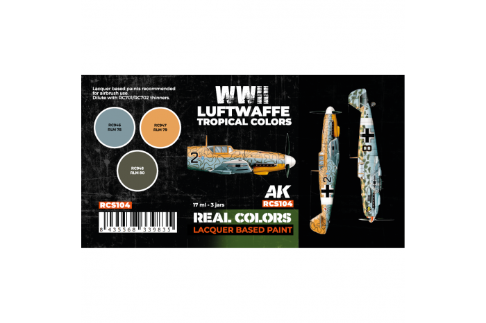 WWII Luftwaffe Tropical Colors SET - RCS104