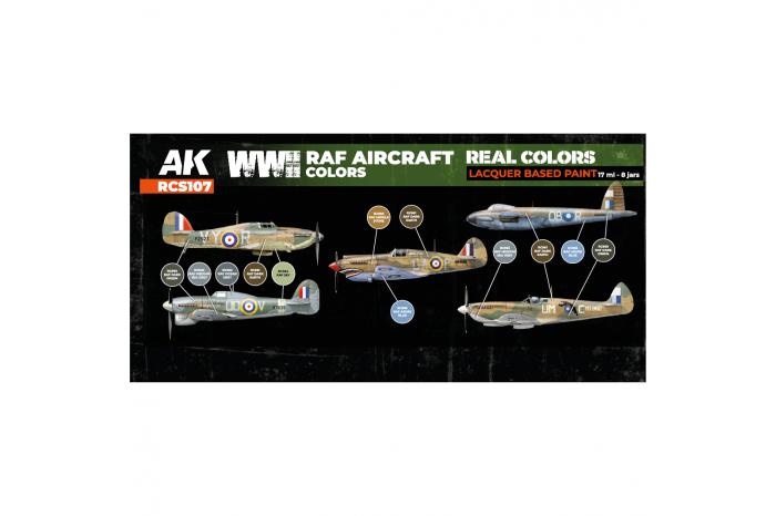 WWII RAF Aircraft Colors SET - RCS107