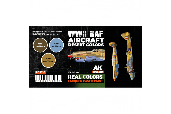 WWII RAF Aircraft Desert Colors SET - RCS110