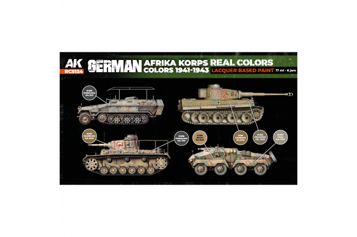 German Afrika Korps Colors 1941-1943 SET - RCS124