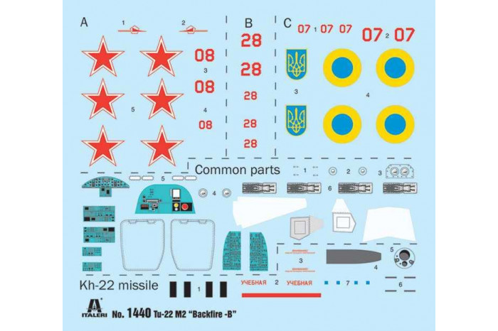 Model Kit letadlo 1440 - Tu-22 M3 BACKFIRE C (1:72)