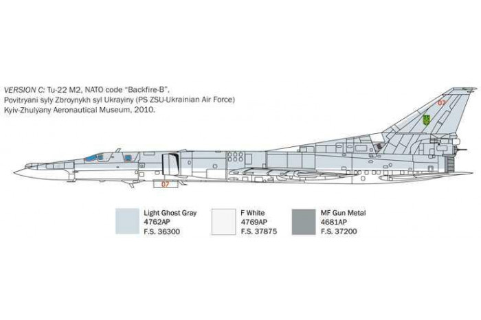 Model Kit letadlo 1440 - Tu-22 M3 BACKFIRE C (1:72)