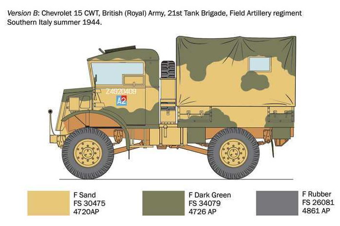 Model Kit military 0233 - Chevrolet 15 CWT (1:35)