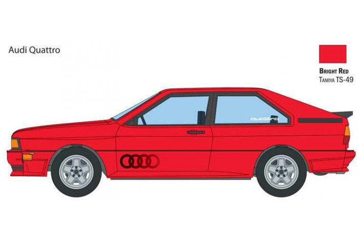 Model Kit auto 3671 - Audi Quattro (1:24)