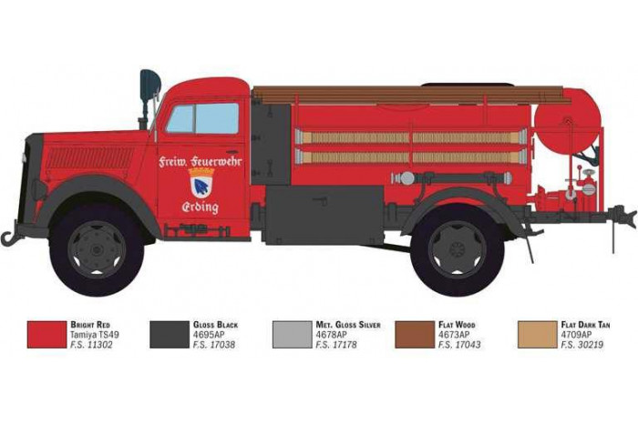Model Kit truck 3966 - Opel Blitz Tank Truck (1:24)