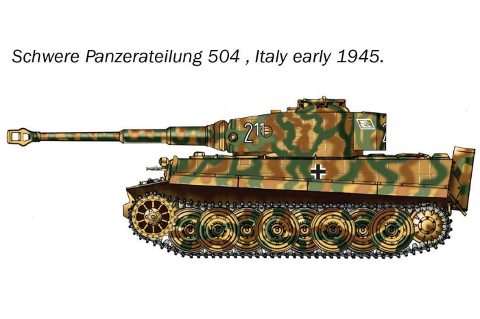 Model Kit tank 25755 - Pz. Kpfw. VI Tiger I (1:56)