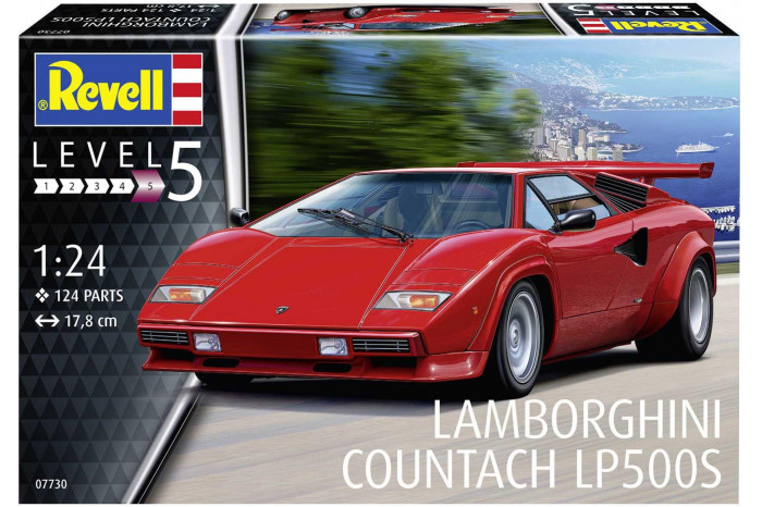 Plastic ModelKit auto 07730 - Lamborghini Countach LP500S (1:24)