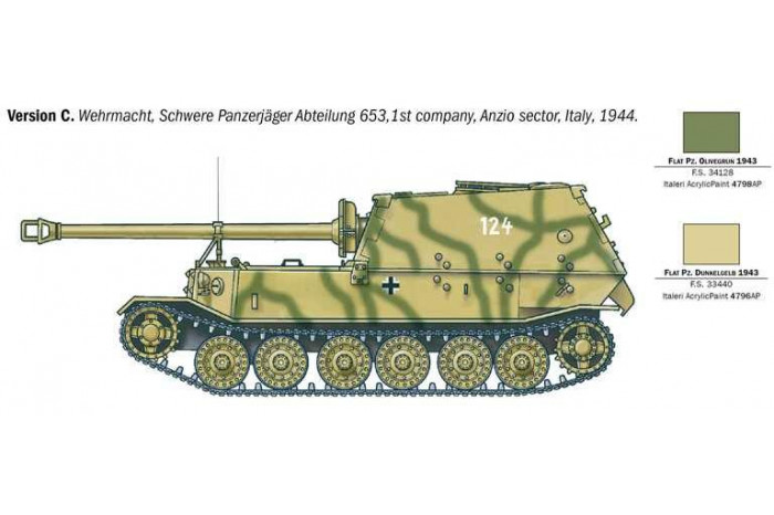 Model Kit military 0211 - Sd.Kfz.184 PanzerJaeger Elefant (1:35)