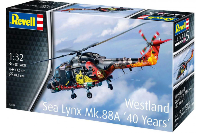 Plastic ModelKit vrtulník 03806 - Westland Lynx - Special painting (1:32)