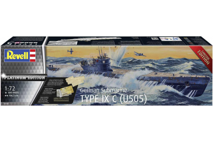 Plastic ModelKit loď 05180 - Type IX C "Platinum Edition" (1:72)