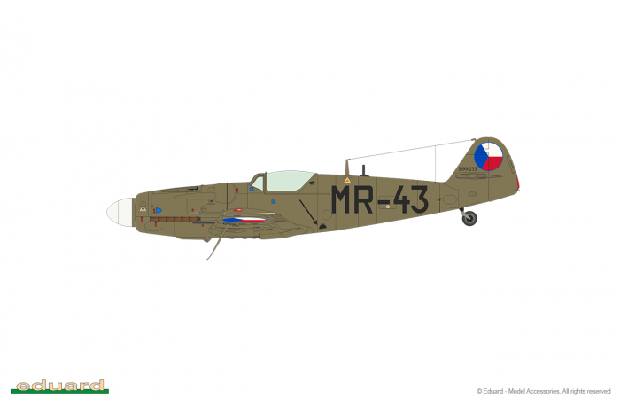 Avia S-199 s vypouklým překrytem kokpitu (1:72) - 70151
