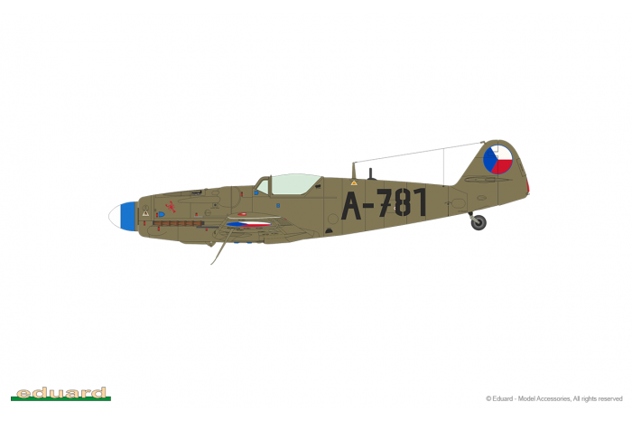 Avia S-199 s vypouklým překrytem kokpitu (1:72) - 70151