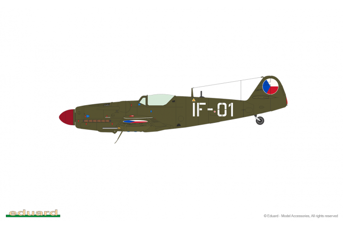 Avia S-199 s vypouklým překrytem kokpitu (1:72) - 70151