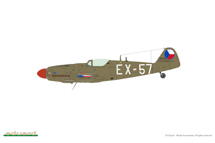 Avia S-199 s vypouklým překrytem kokpitu (1:72) - 70151