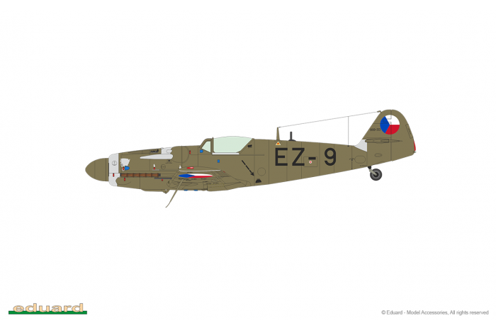 Avia S-199 s vypouklým překrytem kokpitu (1:72) - 70151