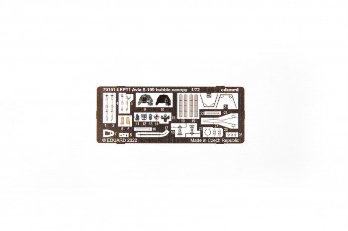 Avia S-199 s vypouklým překrytem kokpitu (1:72) - 70151