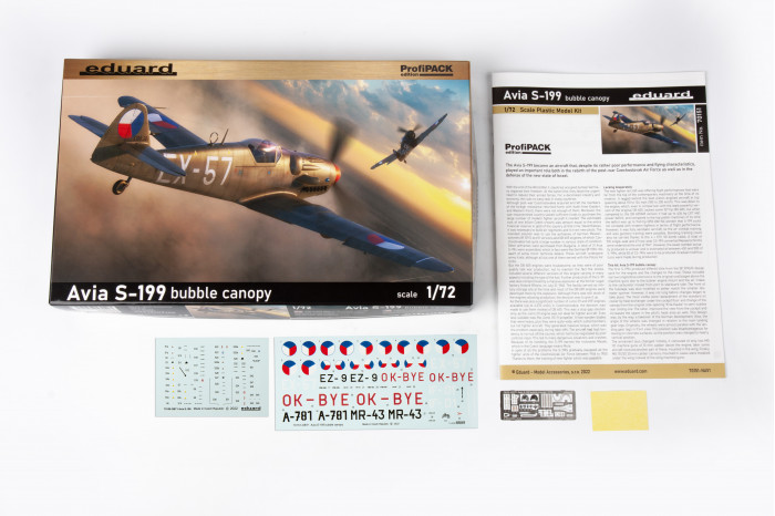 Avia S-199 s vypouklým překrytem kokpitu (1:72) - 70151