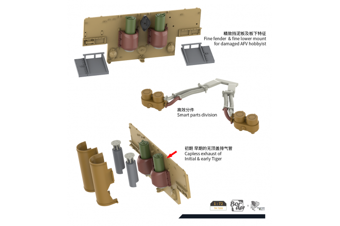 Tiger I early production (1:72) - 7203