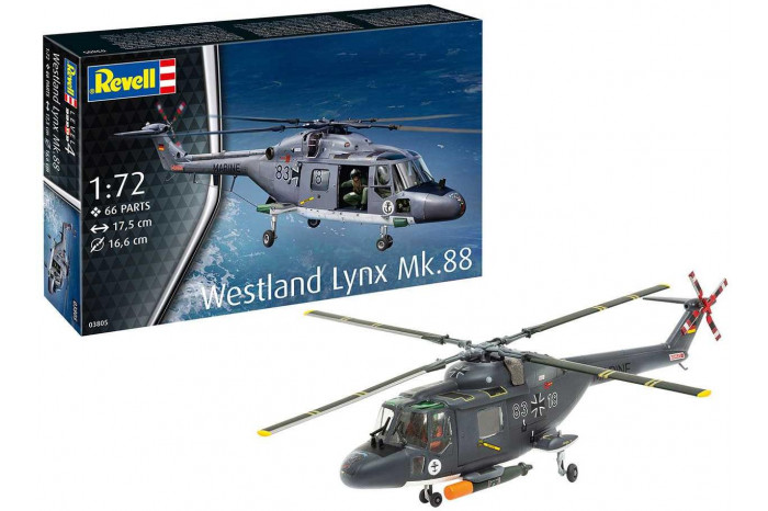 Plastic ModelKit vrtulník 03805 - Westland Lynx (1:72)