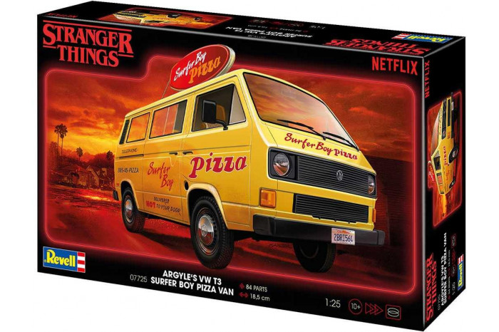 Plastic ModelKit STRANGER THINGS auto 07725 - VW T3 Bus "Surfer Boy" (1:25)