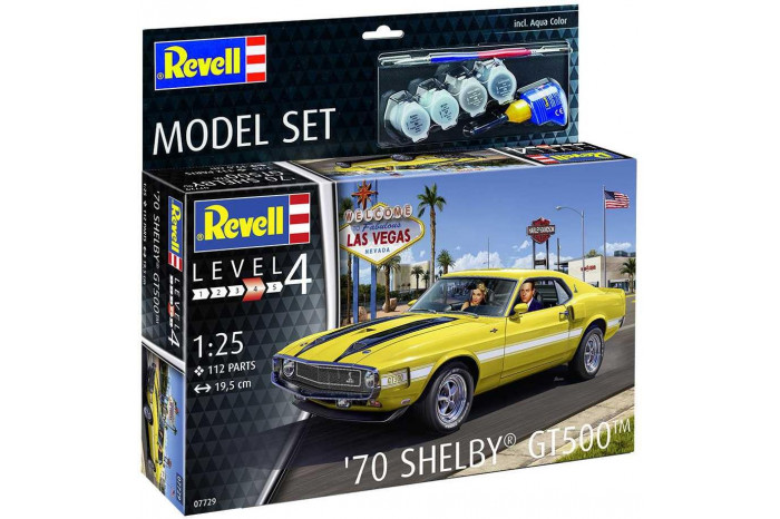 ModelSet auto 67729 - '70 Shelby Mustang GT500 (1:25)