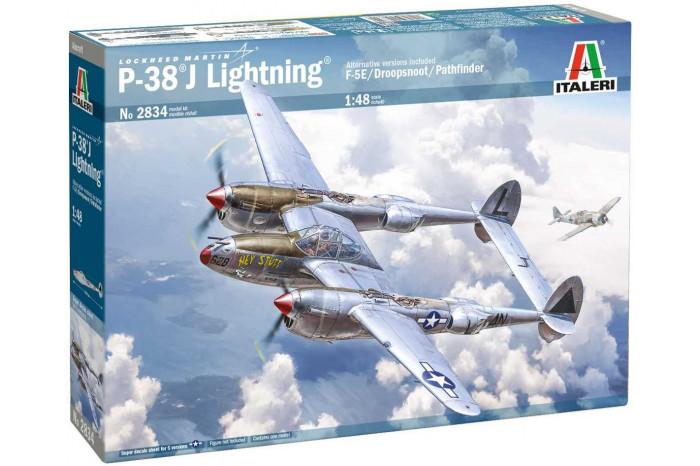 Model Kit letadlo 2834 - P-38J E.T.O. (1:48)