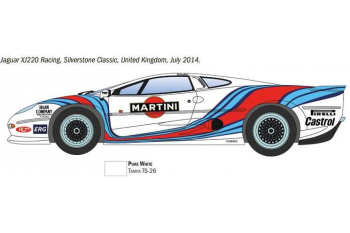 Model Kit auto 3669 - Jaguar XJ 220 Race Car (1:24)