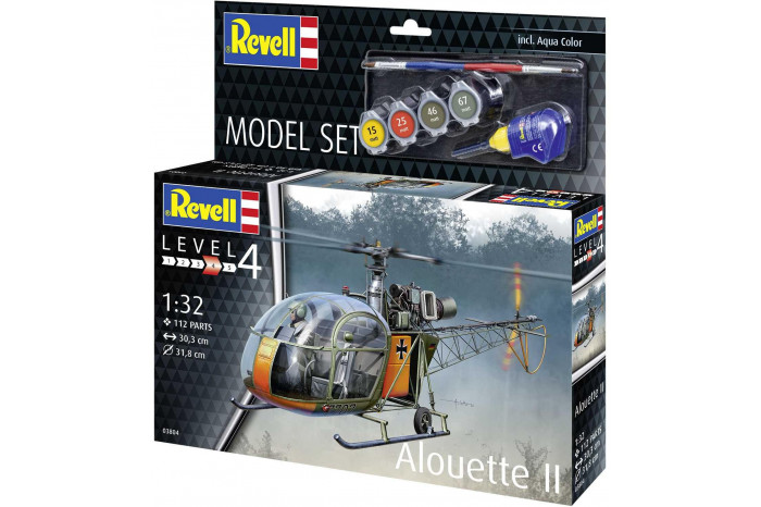 ModelSet vrtulník 63804 - Alouette II (1:32)