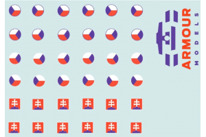 Obtisky - insignie ČSLA, AČR, OSSR - 1:72 - 72DS009