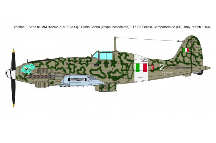 Model Kit letadlo 2519 - Macchi MC.205 "Veltro" (1:32)