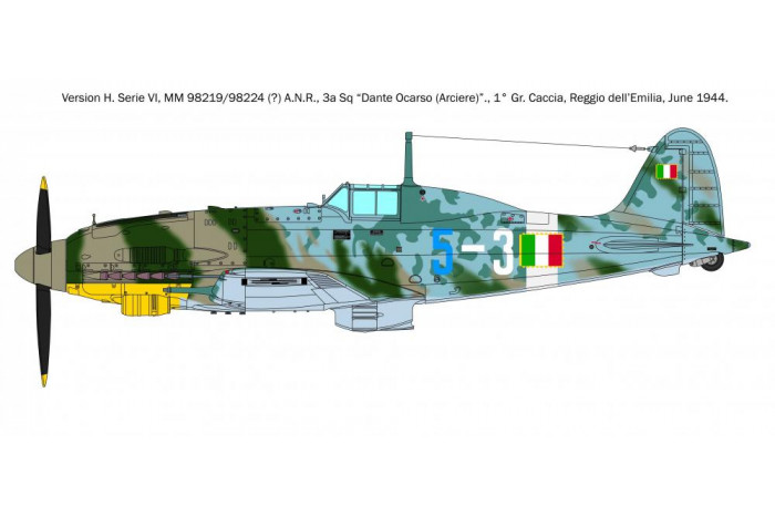 Model Kit letadlo 2519 - Macchi MC.205 "Veltro" (1:32)