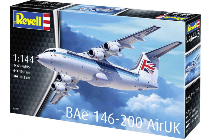 Plastic ModelKit letadlo 03791 - Bae 146 (RJ85) (1:144)