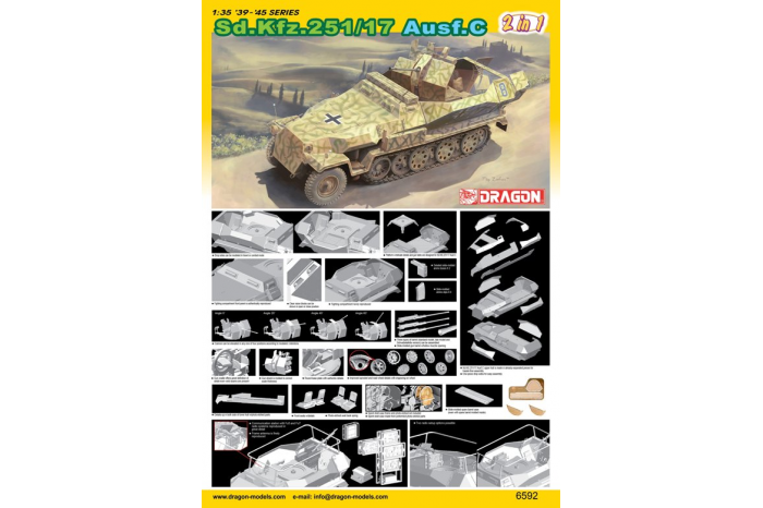 SD. KFZ. 251/17 AUSF.C/COMMAND VERSION (1:35) - 6592
