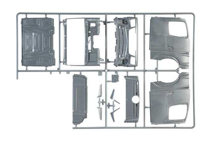Model Kit truck 3968 - Mercedes-Benz Actros MP4 Space Grand Prix Edition (1:24)