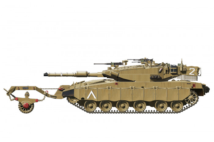 ISRAEL MAIN BATTLE TANK MERKAVA Mk.3 BAZ w/NOCHRI DALET MINE ROLLER SYSTEM (1:35) - 005