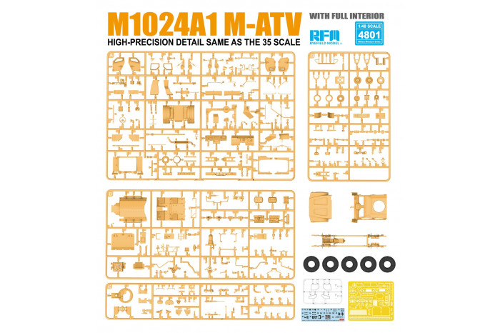 M1024A1 M-ATV w/FULL INTERIOR (1:48) - 4801