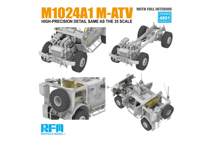 M1024A1 M-ATV MRAP w/FULL INTERIOR (1:48) - 4801