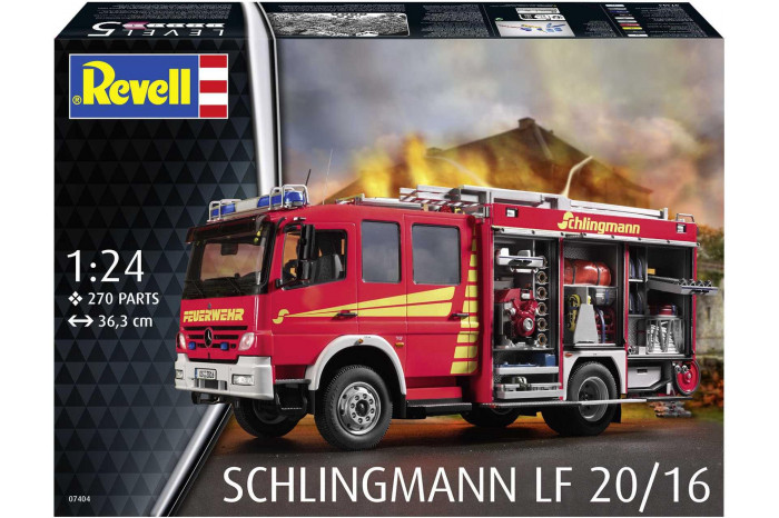 Plastic ModelKit auto 07404 - Schlingmann LF20/16 Mercedes Benz Atego 1529 AF (1:24)