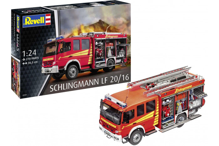 Plastic ModelKit auto 07404 - Schlingmann LF20/16 Mercedes Benz Atego 1529 AF (1:24)