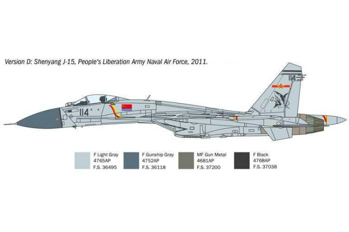 Model Kit letadlo 0197 - SUKHOI SU-27 D "SEA FLANKER" (1:72)