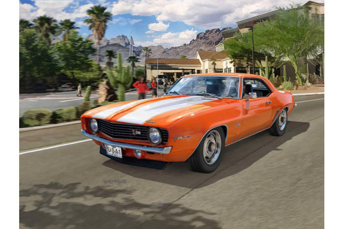 Plastic ModelKit auto 07727 - 69 Chevy Camaro (1:12)