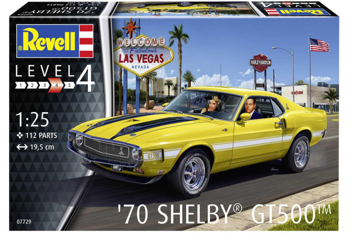 Plastic ModelKit auto 07729 - 70 Shelby Mustang GT500 (1:25)