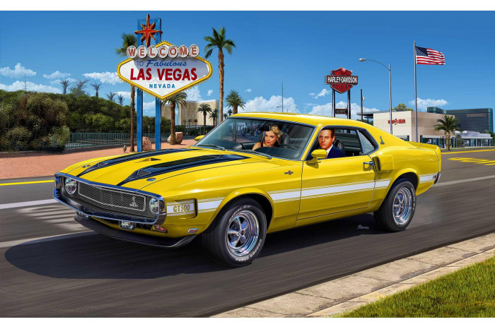 Plastic ModelKit auto 07729 - 70 Shelby Mustang GT500 (1:25)