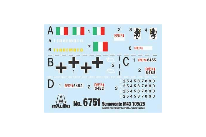 Model Kit military 6751 - Semovente M43 “Bassotto” (1:35)