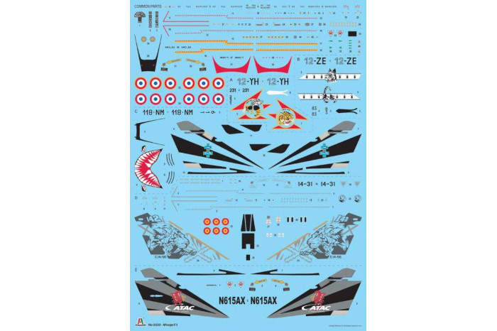Model Kit letadlo 2839 - Mirage F.1 C/CR (1:48)