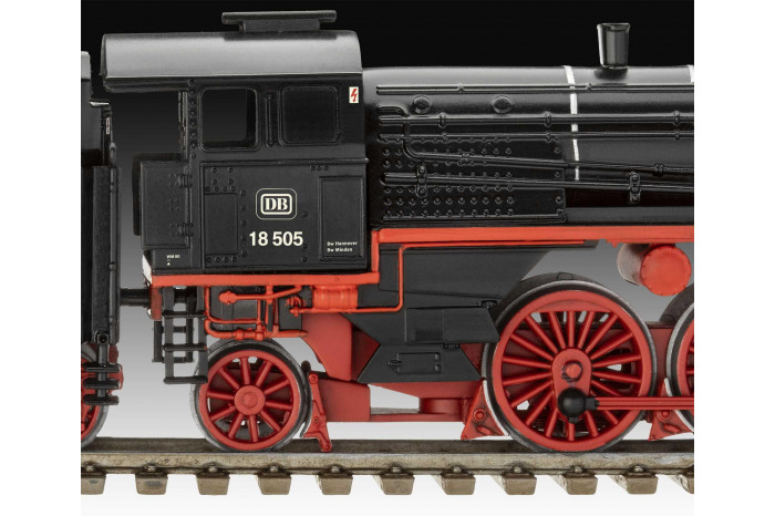 Plastic ModelKit lokomotiva 02167 - Express Locomotive BR 18 505 with Tender 2'3' T38 (1:87)