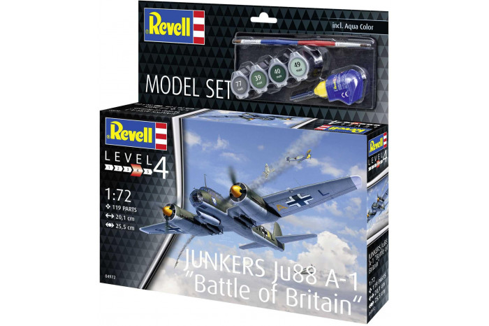 ModelSet letadlo 64972 - Junkers Ju88 A-1 "Battle of Britain" (1:72)