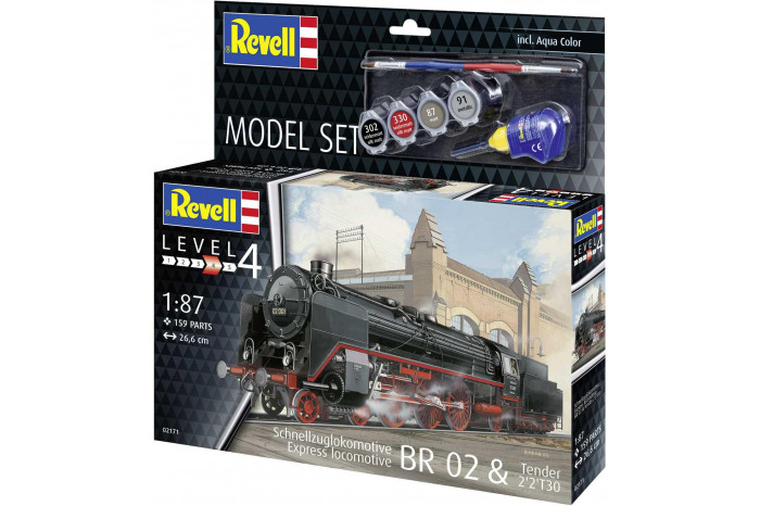 ModelSet lokomotiva 62171 - Express Locomotive BR02&Tender 2'2' T30 (1:87)
