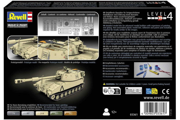 Plastic ModelKit military 03361 - M109 A2 (1:72)
